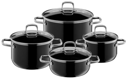 Набор кастрюль 4 предмета Black Elegance Line Silit