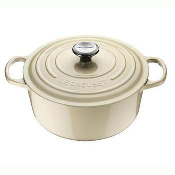 Кастрюля / жаровня с крышкой 20 см, жемчужный Le Creuset