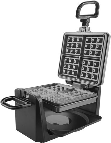Вращающаяся вафельница для 4 бельгийских вафель 1000 Вт WM-110984.4 Emerio