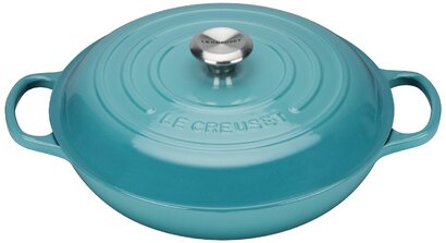 Сковорода-жаровня чугунная 26 см, бирюзовый Le Creuset