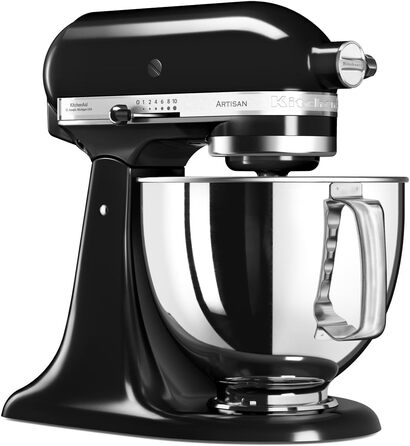 Кухонный комбайн 4.8 л 300 Вт, 10 скоростей, черный Artisan 5KSM125EOB KitchenAid