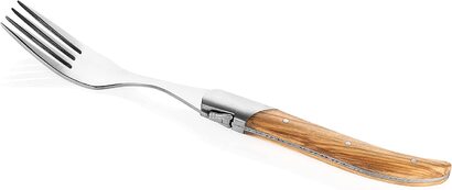 Набор вилок для стейка с футляром 6 предметов Olive Wood Luxury Line Laguiole