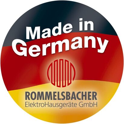 Керамический гриль ROMMELSBACHER CG 2303/E / 2000 Вт / температура до 380 °C / корпус из нержавеющей стали