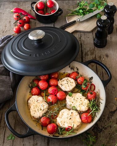 Гусятница / жаровня с крышкой 31 см, оранжевый Le Creuset