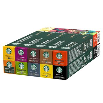 Набор алюминиевых кофейных капсул 10 х 10 шт. Variety Pack Nespresso Starbucks Набор алюминиевых кофейных капсул 10 х 10 шт. Variety Pack Nespresso Starbucks