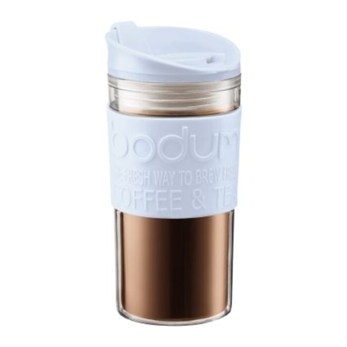 Кружка дорожная голубая с двойными стенками, 0,35 л, Travel Mug Bodum