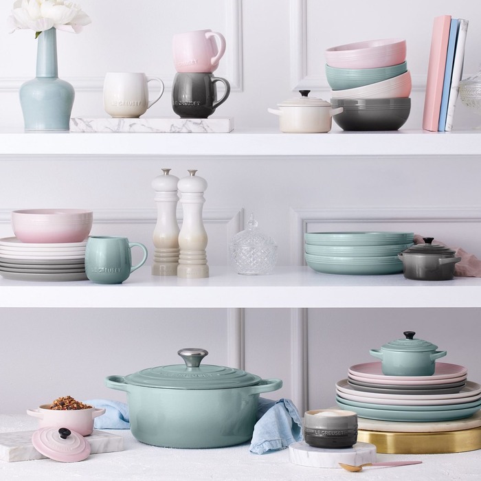 Тарелка для завтрака 22 см Shell Pink Coupe Le Creuset