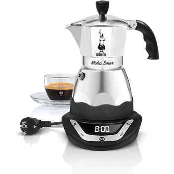 Кофеварка для эспрессо на 3 чашки 365 Вт TIMER Bialetti