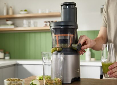 Соковыжималка Kenwood PureJuice Pro JMP85.00SI / 230 Вт / контейнер 1 л / серебряный