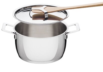 Кастрюля с двумя ручками 16 см 1,6 л металлик Pots & Pans Alessi