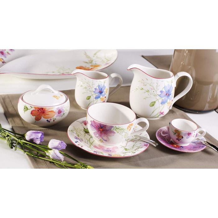 Фарфоровое кофейное блюдце Villeroy & Boch MARIEFLEUR, 16 см, 6 шт.