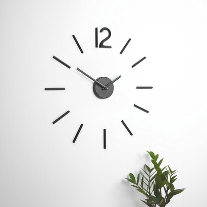 Настенные часы Ø 100 см черные Blink Wall Clock Umbra