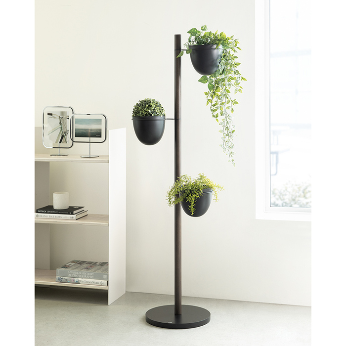 Подставка для цветов с 3 горшками Floristand Planter темный орех Umbra