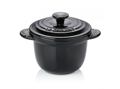 Мини-кокотница 13 см с крышкой, черная Every Black Le Creuset