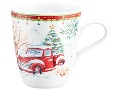 Кружка "Машина с рождественской елкой" 0,4 л Christmas Mugs Seltmann Weiden