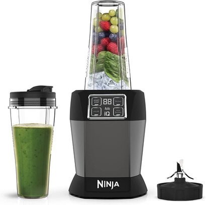 Настольный блендер 1000 Вт, и 2 стакана по 700 мл Blender with Auto-iQ BN495EU Ninja