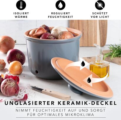 Römertopf Набор из 3 емкостей для хранения, керамика Römertopf