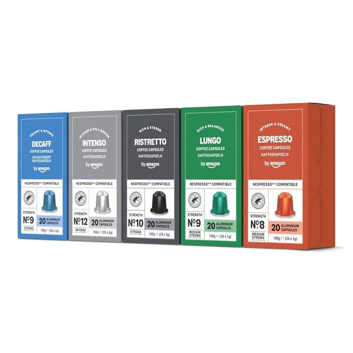 Набор алюминиевых кофейных капсул 5 х 20 шт. Variety Pack Nespresso by Amazon