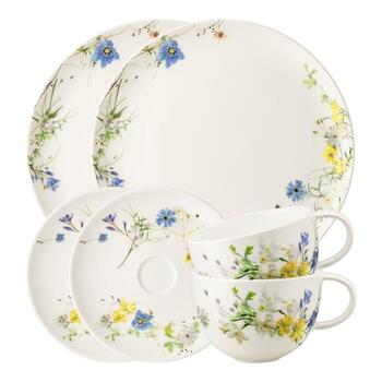 Кофейный сервиз на 2 персоны, 6 предметов, “Brillance Fleurs des Alpes” Rosenthal Classic