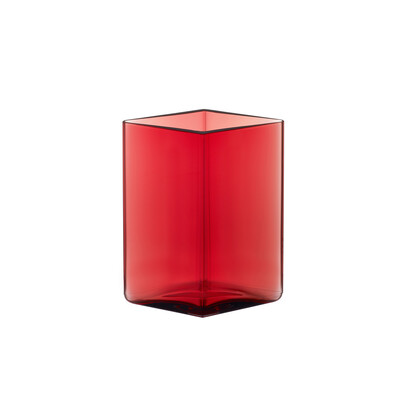 Ваза 14х11,5х11,5 см красная Ruutu Iittala