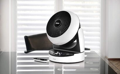 Вентилятор настольный 8 скоростей 16 Вт, черно-белый Table Fan 3D Unold