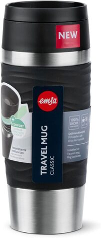 Термокружка 0,36 л Black Classic Wave Emsa