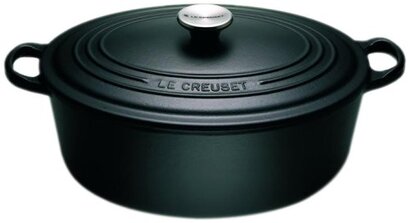 Гусятница / жаровня 29 см, черный матовый Le Creuset