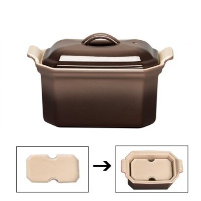 Форма для фуа-гры с прессом 0,6 л, землистый Le Creuset