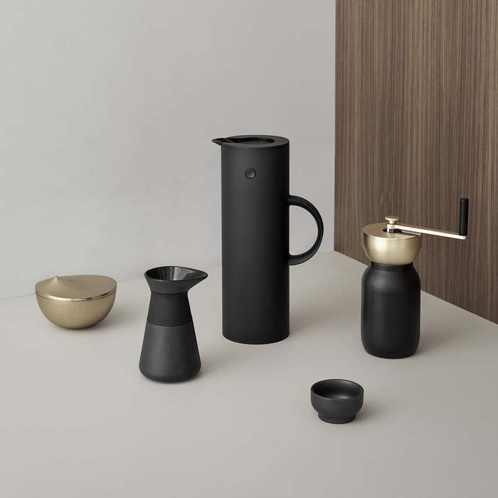 Кофемолка, золото/черный Collar Stelton