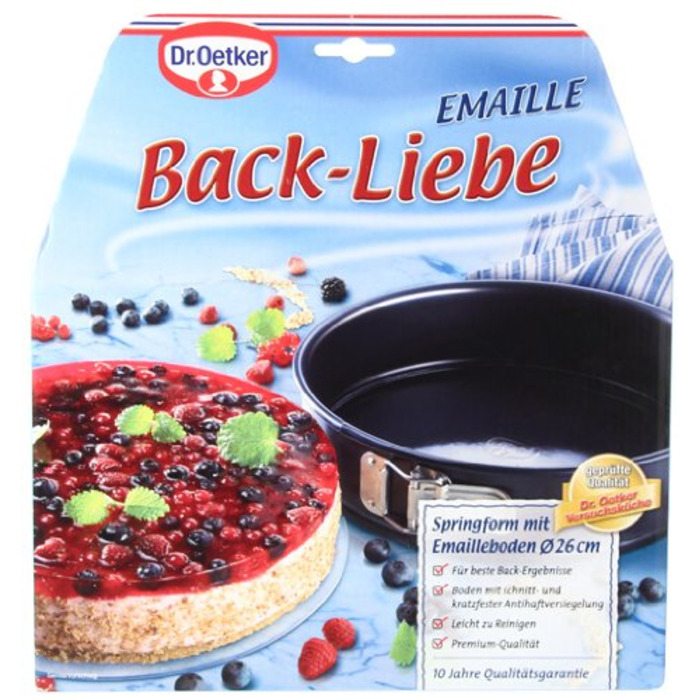 Форма для выпечки разъемная круглая Ø 26 см Back-Liebe Dr. Oetker