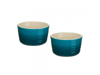 Горшочек для запекания 0,15 л набор 2 предмета, Deep Teal Le Creuset