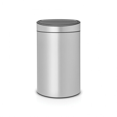 Мусорный бак 40 л серый металлик Touch Bin Brabantia