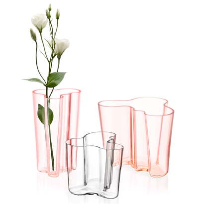 Ваза 12х15х12,5 см янтарная Aalto Iittala