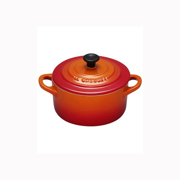 Декоративная фигурка на холодильник (мини кокотница) с магнитом Le Creuset