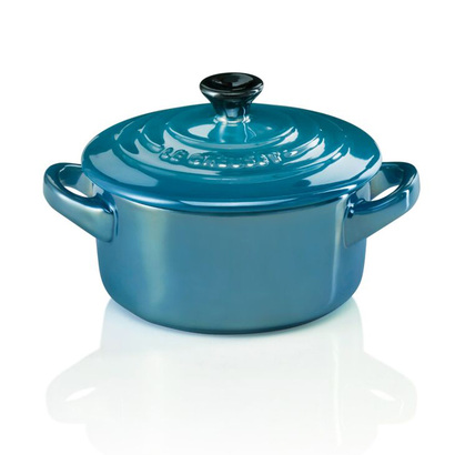 Мини-кастрюля / жаровня 10 см Metallic Deep Teal Le Creuset