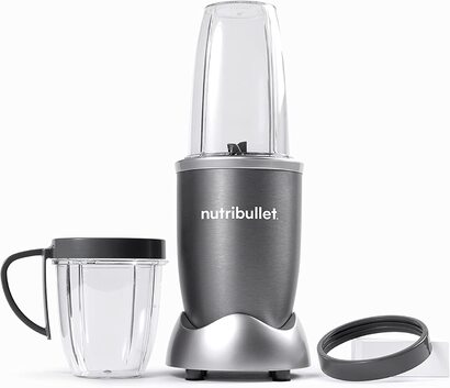 Оригинальная машина для приготовления смузи nutribullet мощностью 600 Вт, простая и бстрая в использовании, Компактная, Легко моющаяся, лектрический блендер, Измельчитель, Блендер для смузи, NB606DG, 1 упаковка, комплект из 3 аксессуаров Один