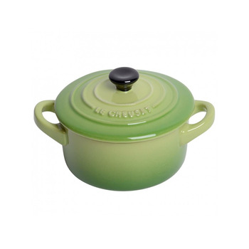 Мини-кокотница с крышкой 10 см, зеленая Palm Le Creuset