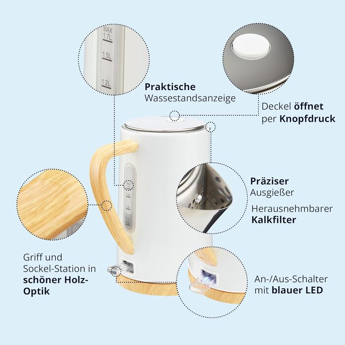 Чайник и тостер 2 предмета White KHG