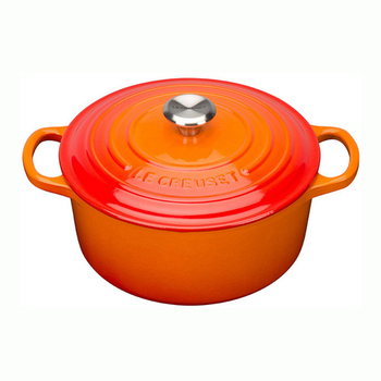 Кастрюля / жаровня с крышкой 20 см, оранжевый Le Creuset