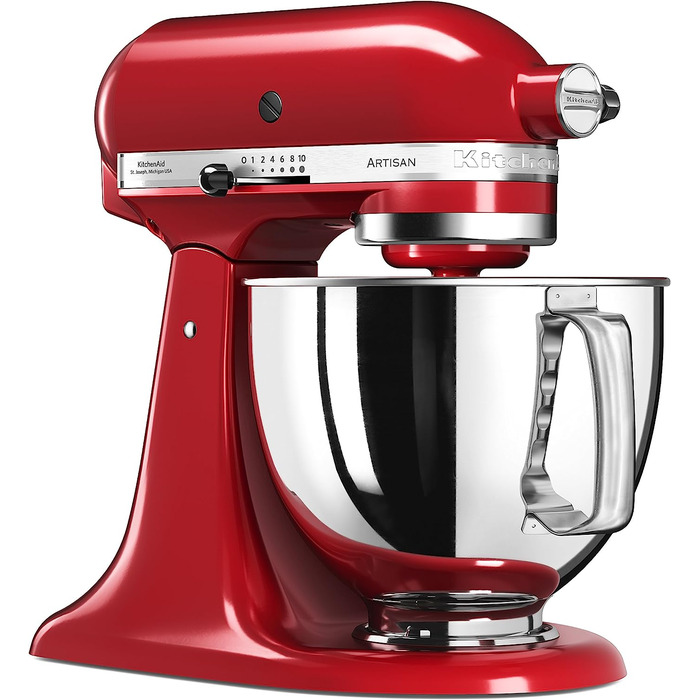 Кухонный комбайн 4.8 л 300 Вт, 10 скоростей, красный Artisan KitchenAid