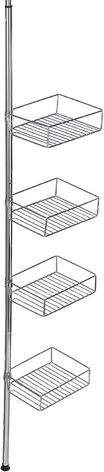 Телескопическая полка 25 x 65-275 x 20 см, глянцевая WENKO Domaso