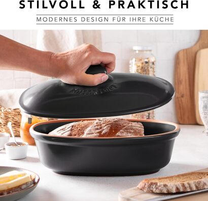 Хлебница 29,5 х 20,5 см Black Medi Oval Römertopf
