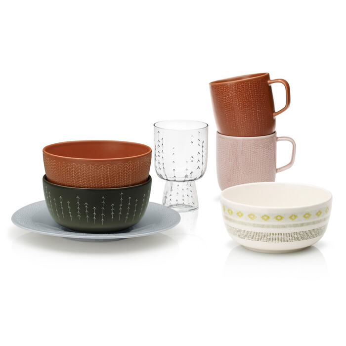 Тарелка Ø 22 см жемчужно-серая Sarjaton Iittala