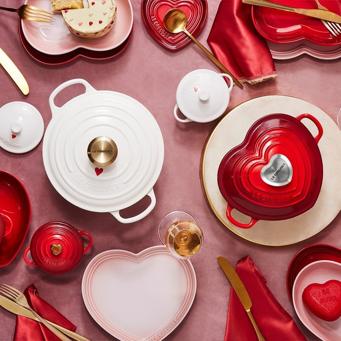 Тарелка 23 см Meringue Heart Le Creuset