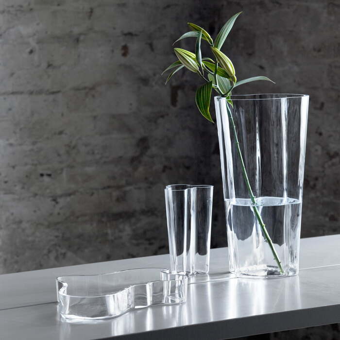 Ваза 12х15х12,5 см янтарная Aalto Iittala