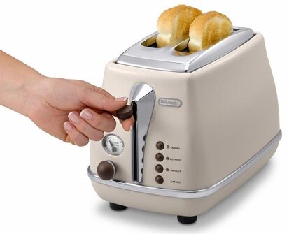 Тостер 900 Вт Beige Icona Vintage De'Longhi