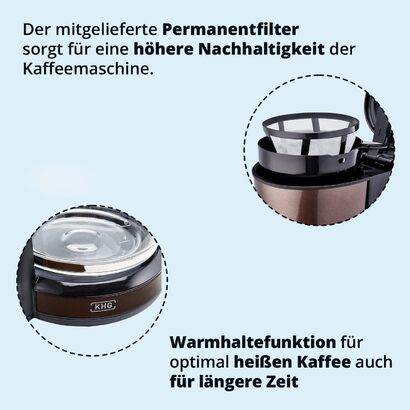 Кофемашина 1,25 л 1000 Вт Mokko Black KHG