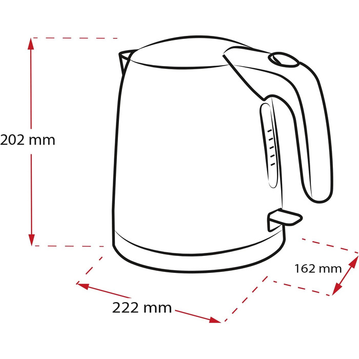 Электрочайник 1 л 2200 Вт, черный Prime Aqua Mini Melitta