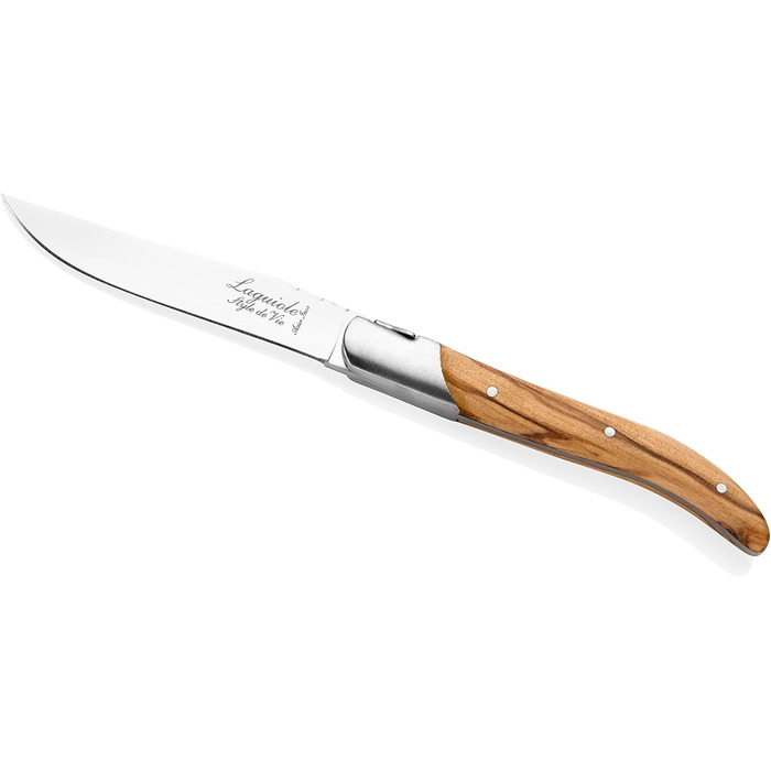 Набор ножей для стейка с футляром 6 предметов Olive Wood Luxury Line Laguiole