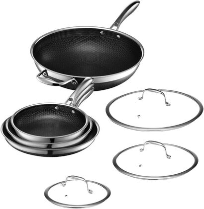 Набор сковород 7 предметов Hybrid HexClad